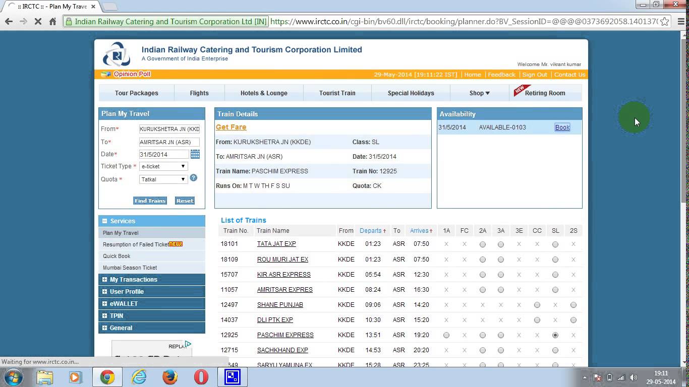 How and When To Book Online Train Tickets